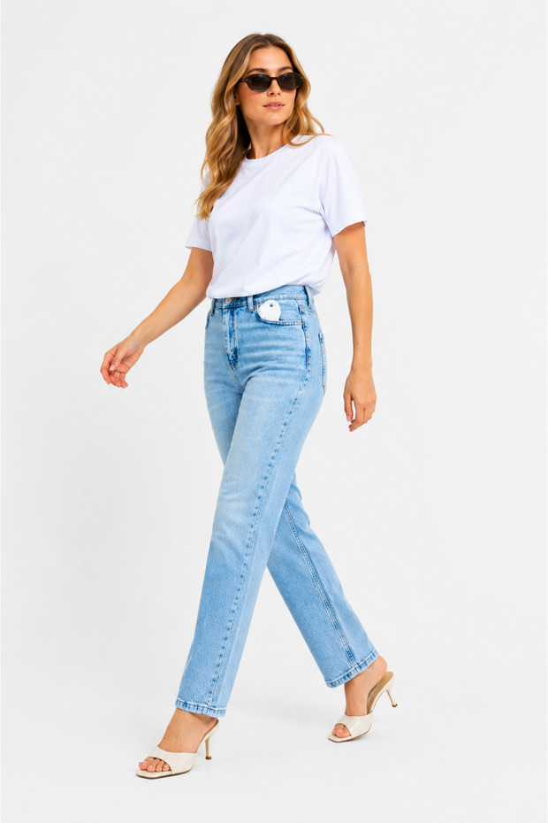 Noor Sky Denim Pants