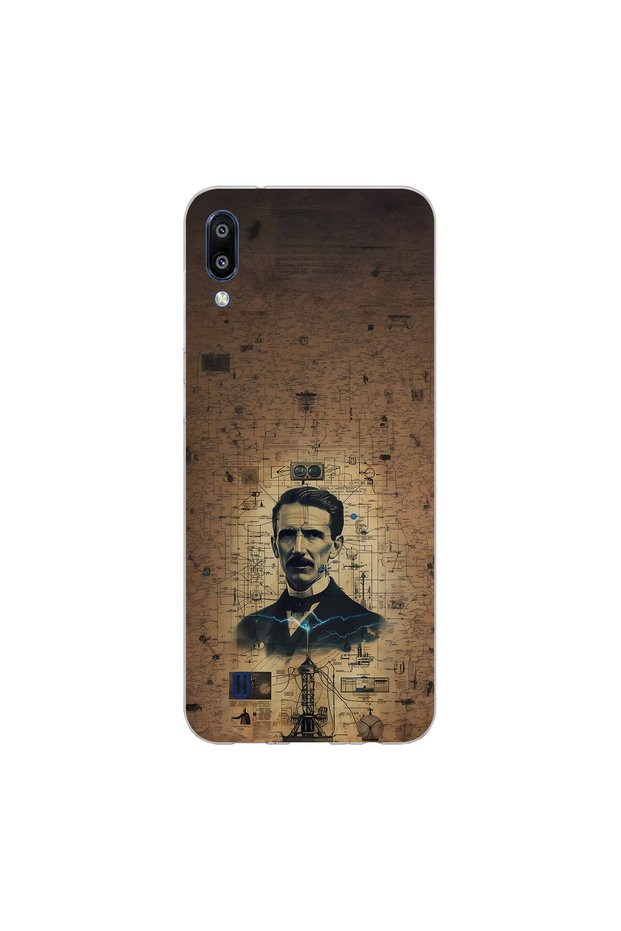Samsung Galaxy M10 Compatible Scientist 4 Design Transparent Case