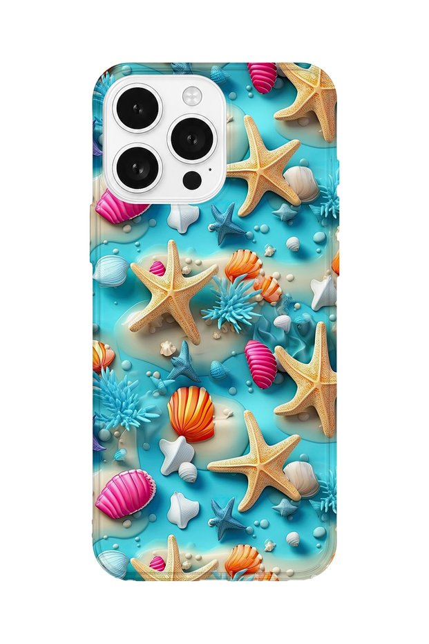 iPhone 16 Pro Max Compatible Printed Transparent Phone Case | Collection: Summer Beach Tropical