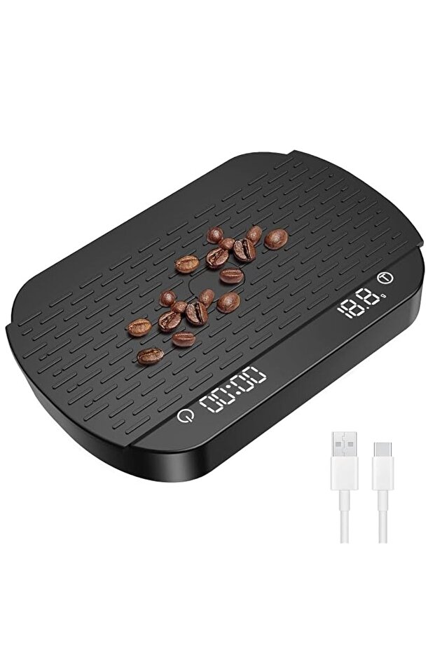Espresso Scale with Timer, Digital Coffee Scale with Flow Rate Display, Rechargeable Pour-Over Scale for Drip Coffee,