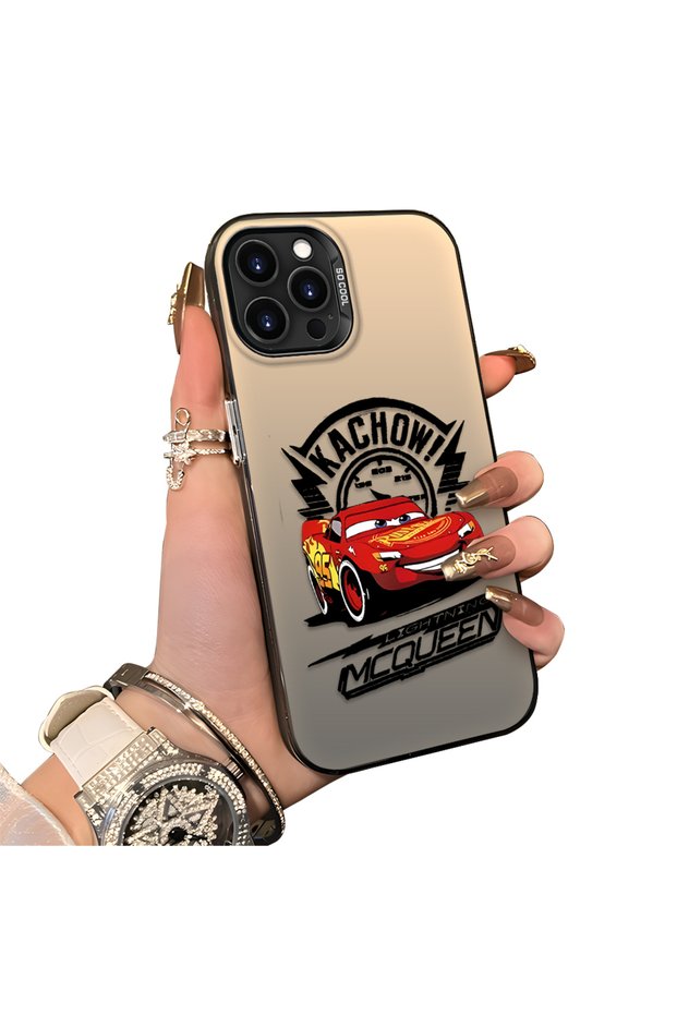 iPhone 13 Pro Compatible Hard Acrylic Back Silicone Edge Lens Protection Case