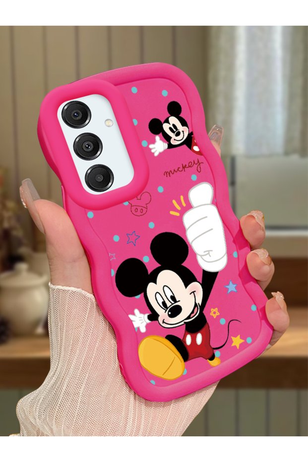 Samsung Galaxy A16 Compatible Case Camera Protective Red Silicone Couple Phone Case Cute Pattern