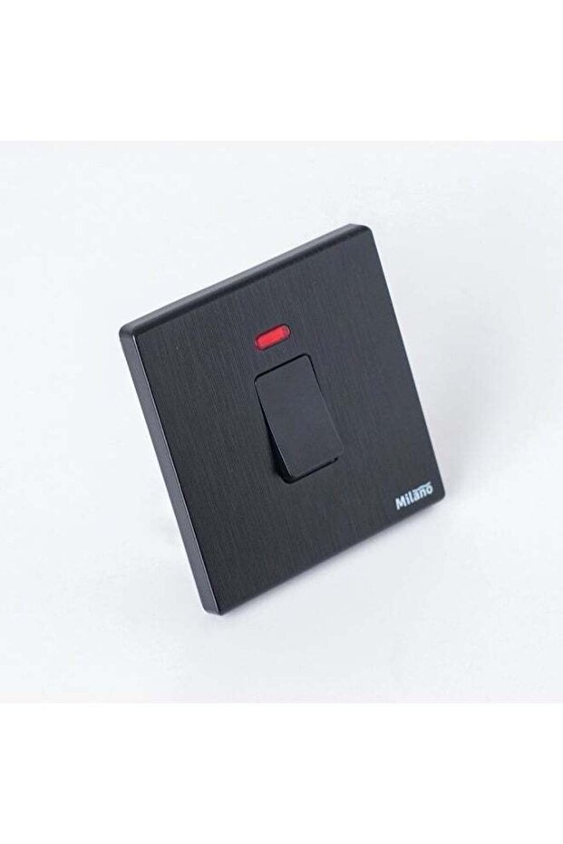 Milano 20A Dp Switch With Neon Electrical Switches Sockets Outlets Aura Blk