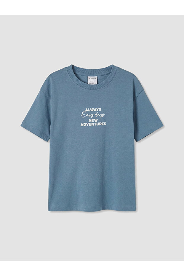 Esvab • Modern & Distinctive Slogan Printed Boys' T-Shirt