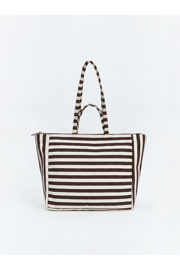 Nevavm Striped Women's Beach Bag with a Difference