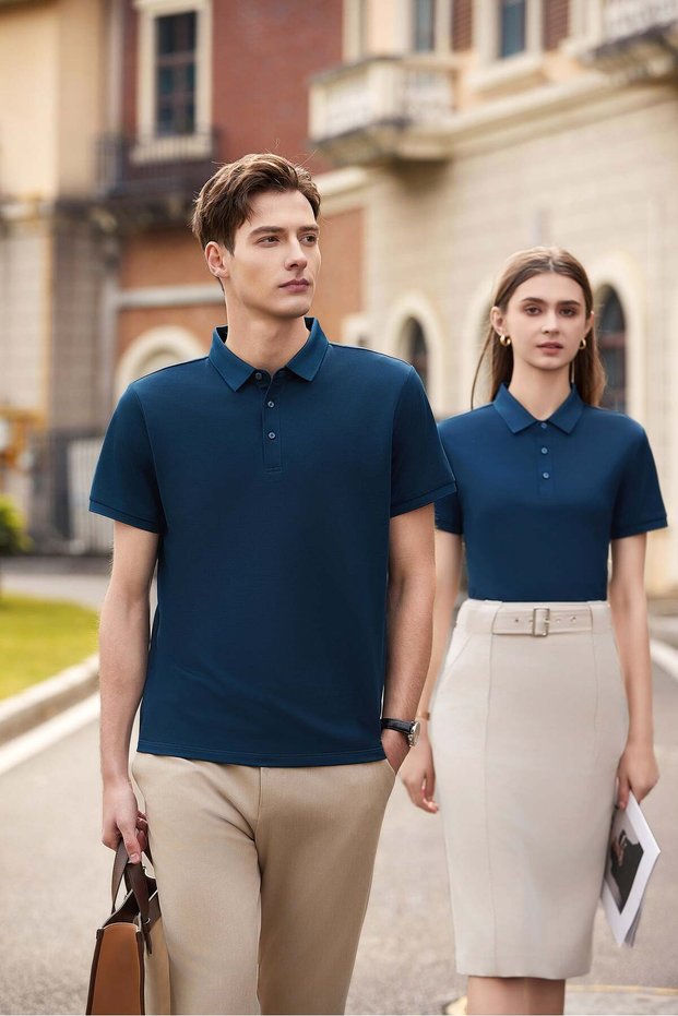 New Arw50329 Seri̇ntutan--High Quality Buttoned Polo Collar Tshirt