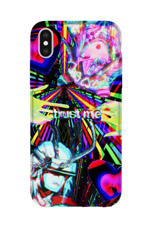 iPhone XS Max Compatible Printed Transparent Phone Case | Collection: Neondream District