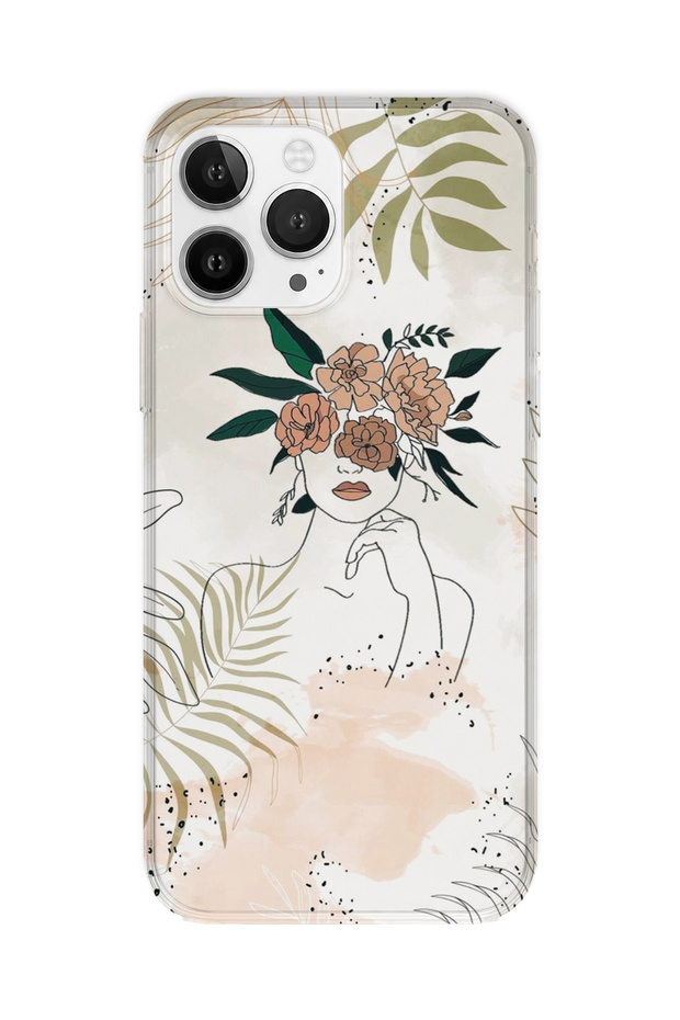 iPhone 12 Pro Max Compatible Printed Transparent Phone Case | Collection: Oneline