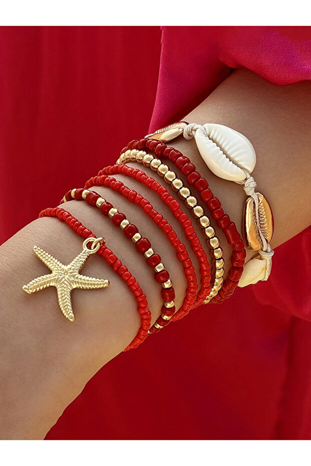 Women Bohemian Stackable Starfish Bracelets