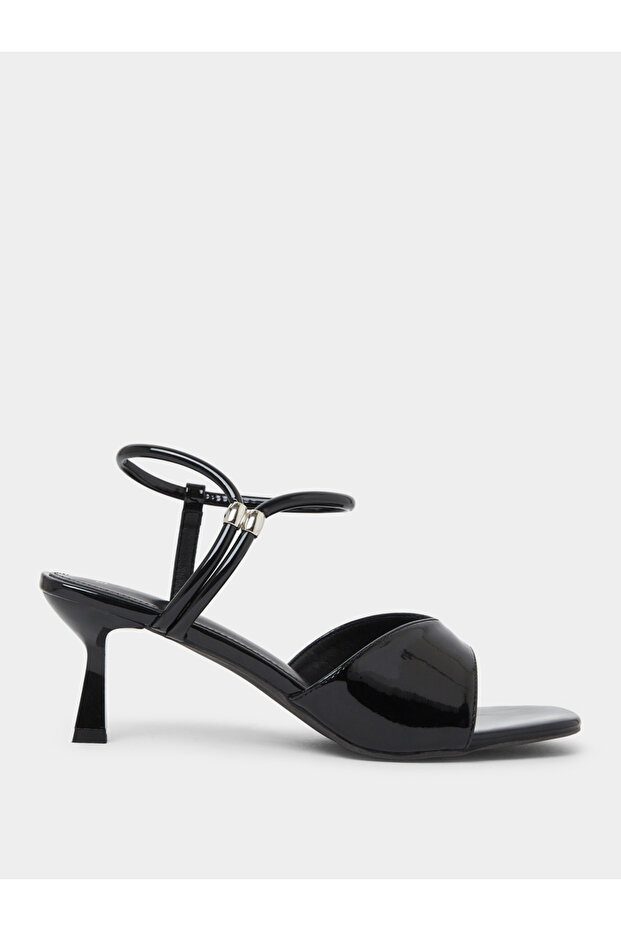 Black Patent Strappy Sandals