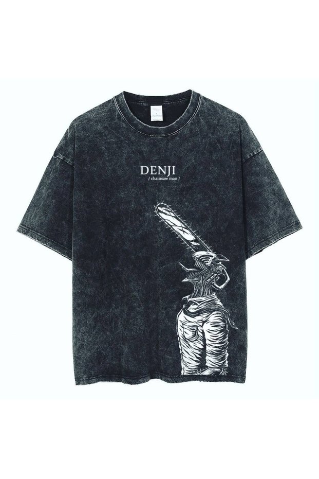 Vintage Washed Unisex Oversize Graphic Printed T-Shirt ⚡