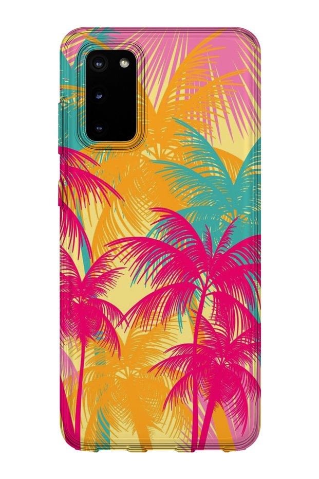 Samsung Galaxy S20 Fe Compatible Printed Transparent Phone Case | Collection: Summer Beach Tropical