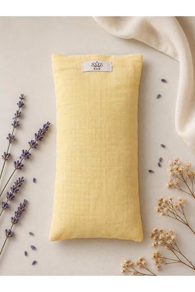 Eye Pillow Lavender Filled Muslin Fabric Organic Cotton