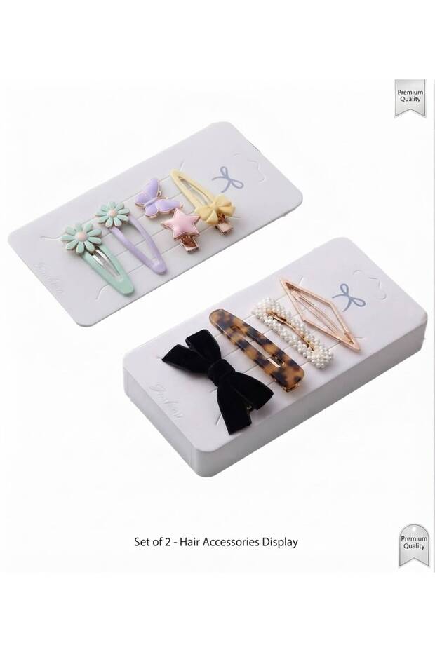 Premium White Jewelry Display Cards 100 Pieces | Buckle and Accessory Presentation Card