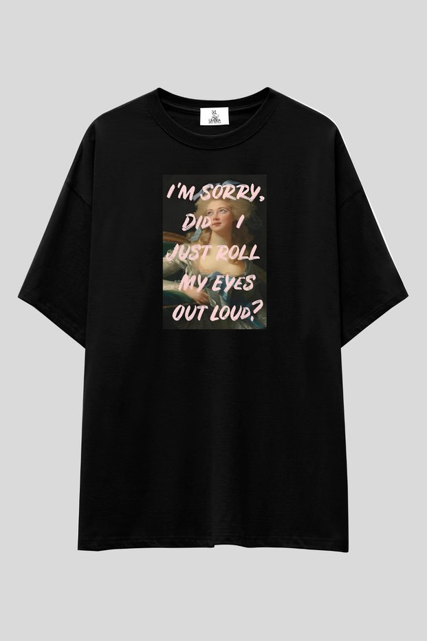 Eye Roll Society T-Shirt | Unisex 100% Cotton Ironic Art Printed Black & White Special Design Tee