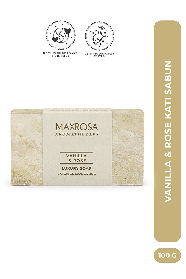 Aromatherapy Vanilla & Rose Solid Soap 100 g