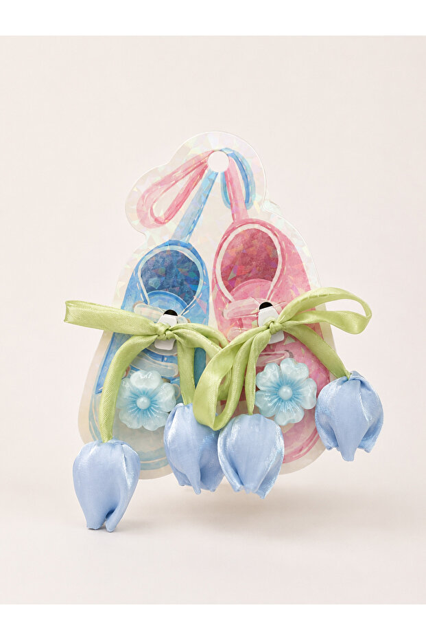 Tulip+Flower Shoe Laces Charmi - Blue Std Blue