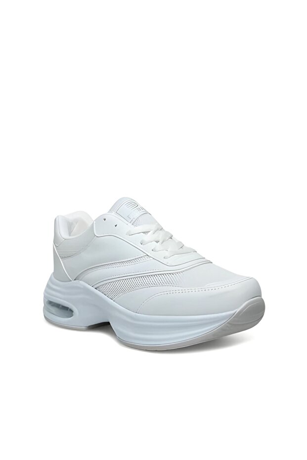 Women's White Anorak Comfortable Lightweight Sneaker Daily Running Sports Shoes
