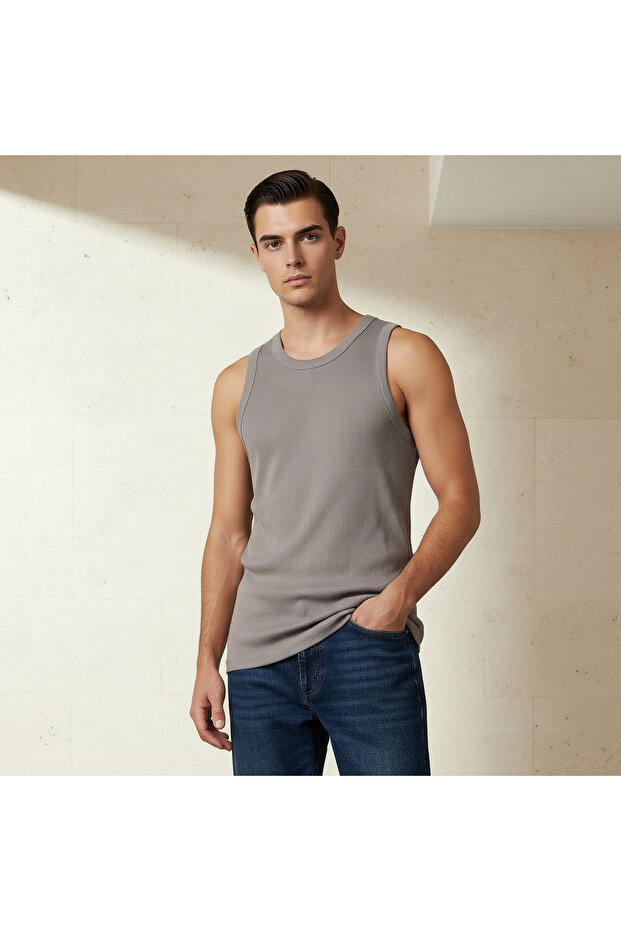 Men Ribbed Vest