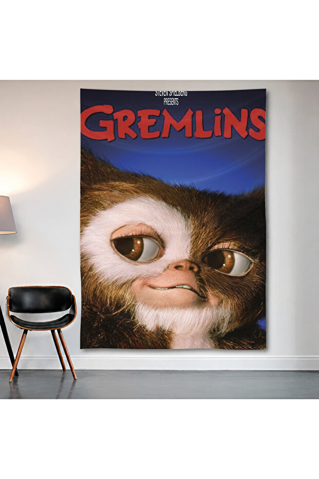 Gremlins – Gizmo Wall Covering Wall Tapestry First Quality Satin Fabric Poster