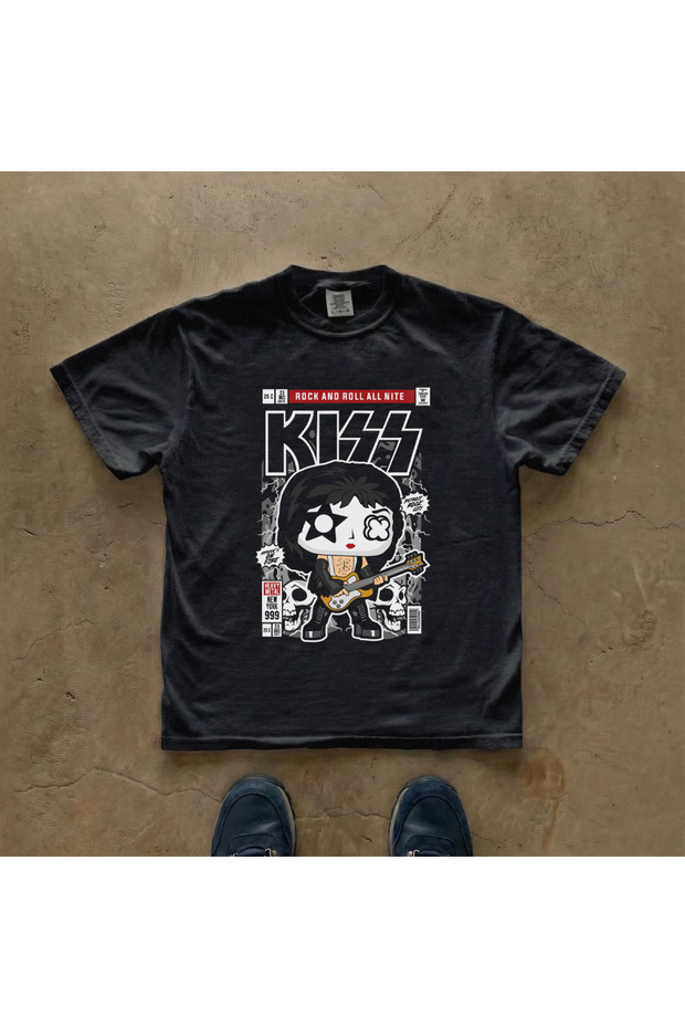 Kiss Printed Unisex Oversize T-Shirt
