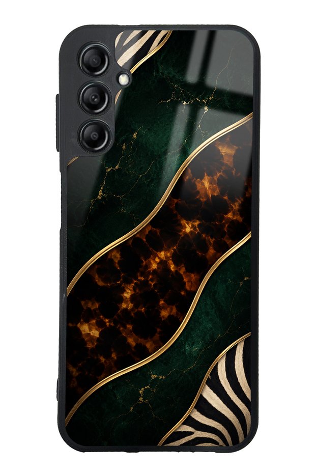 Samsung A14 Emerald Luxe Design Glossy Phone Case