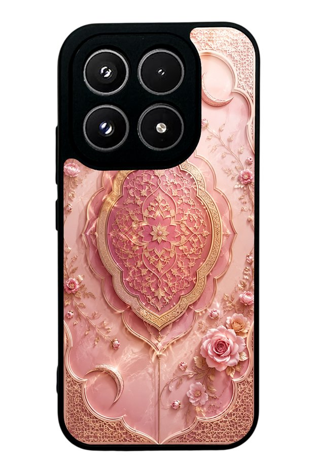 Xiaomi 17 Blush Crescent Palace Design Glossy Phone Case