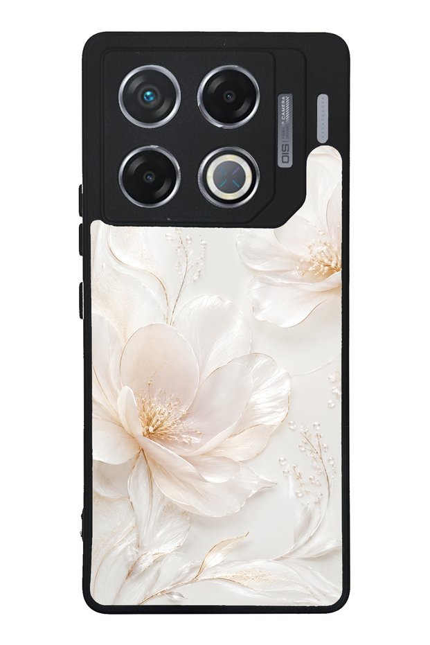 Infinix Gt 20 Pro Ivory Pearl Blossom Design Glossy Phone Case