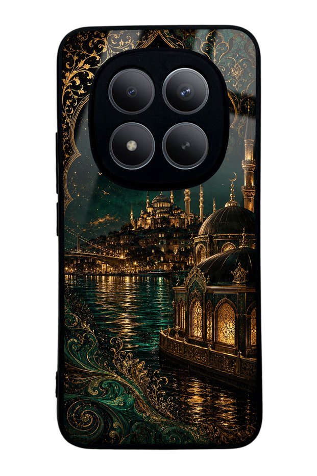 Xiaomi Redmi Note 15 Pro Plus Emerald Bosphorus Palace Design Glossy Phone Case