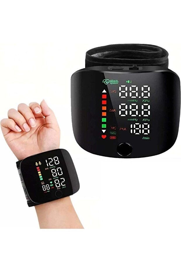 Generic Automatic Digital Wrist Blood Pressure Monitor | Portable BP Machine with Heart Rate Pulse