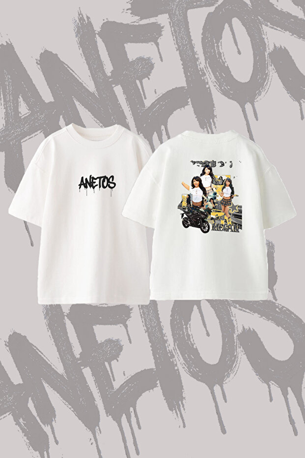 Megan Thee Stallion_17 Design Back Printed Cotton White Oversize T-Shirt