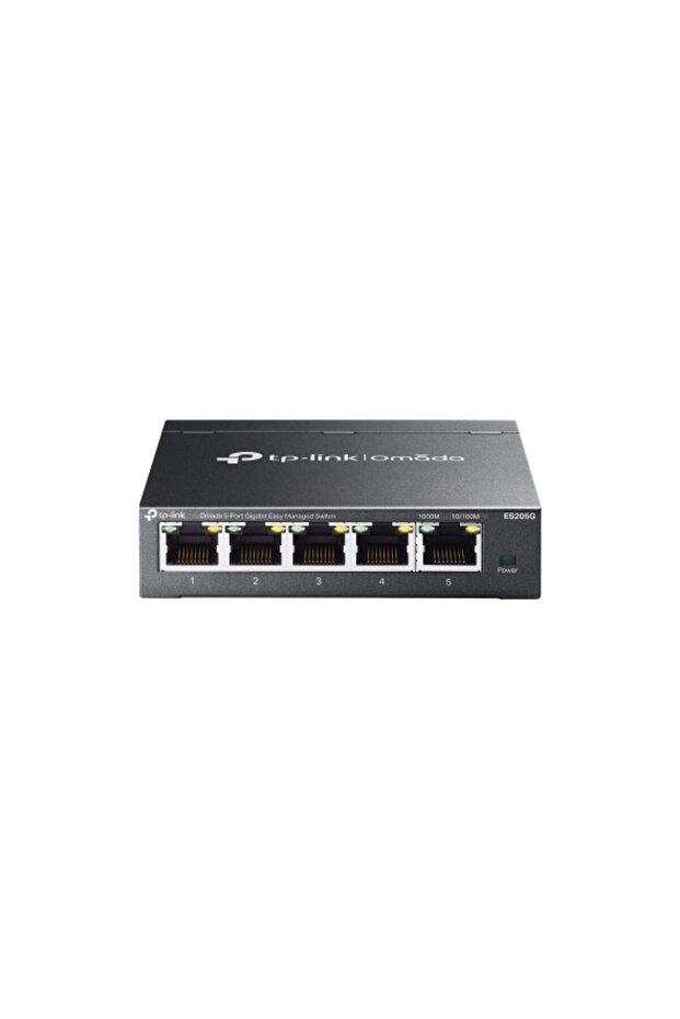 محول شبكة سحابي تي بي-لينك Es205Gp بـ 5 منافذ 10-100-1000 مع تقنية PoE+ بقدرة 65 واط