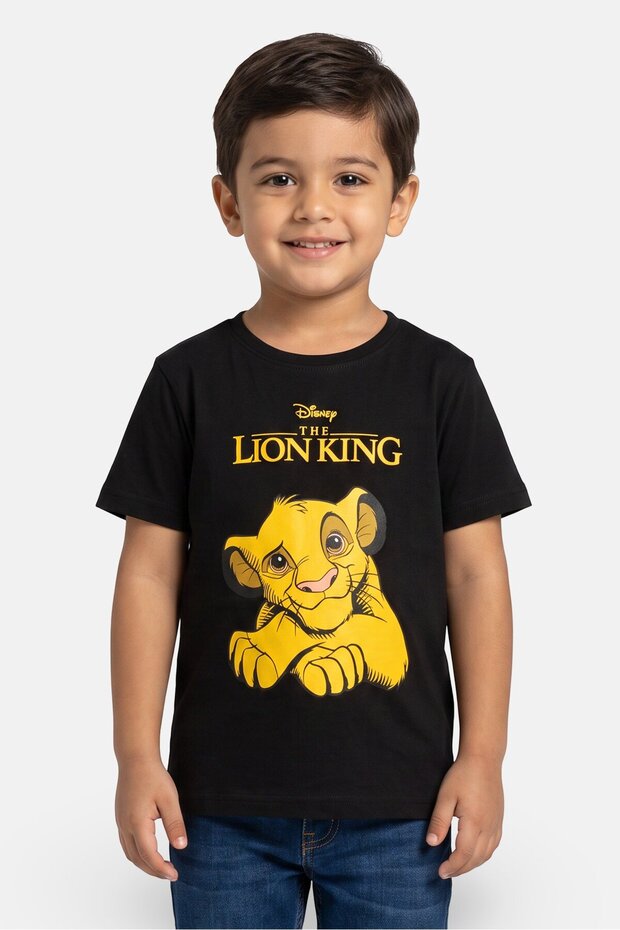 Toddlers Boy The Lion King Short Sleeve Top, Black