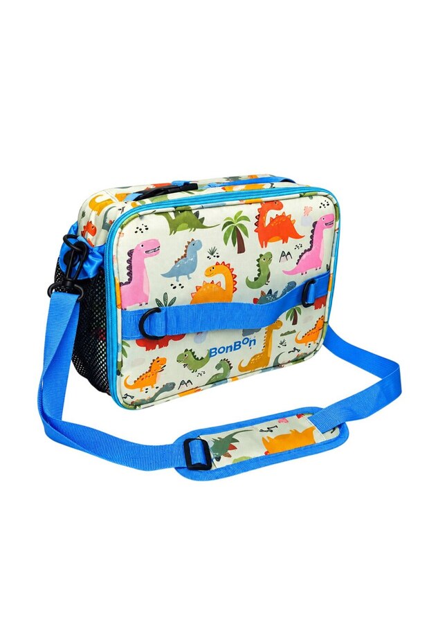 - Insulated Lunch Bag With Bottle Holder - Dinosaur