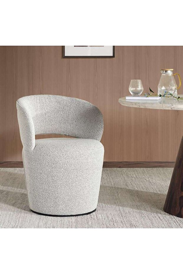 LARO SWIVEL DINING CHAIR - GREY