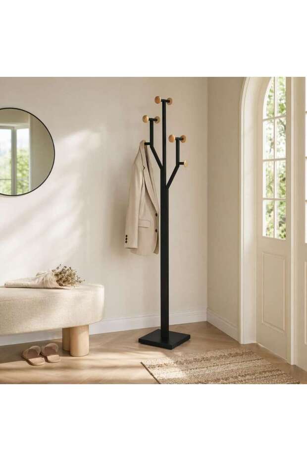Willow Metal Tall Hanger 38.5x28.5x176cm - Black