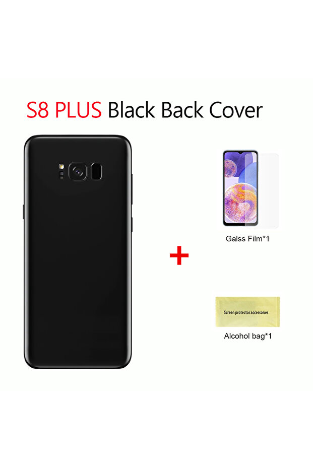 غطاء خلفي للبطارية من الزجاج ثلاثي الأبعاد لـ S8/S8Plus مع غطاء خلفي للهيكل وعدسة الكاميرا