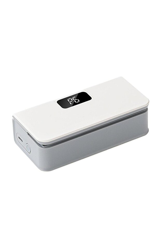 White 2-in-1 Rechargeable Mini Bag Sealer, 6-Level Adjustable Heat Sealing Machine with Cutter & Mag