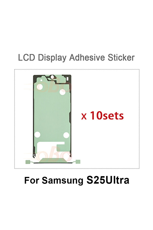 لاصق شاشة LCD مقاوم للماء S25Ultra (10 قطع) لهواتف S23 وS24 وS25 بلس ألترا FE الأمامية