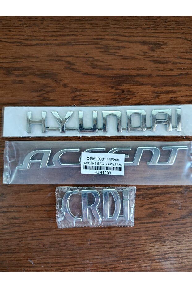 مجموعة حروف CRDİ لصندوق السيارة من هيونداي أكسنت، مجموعة من 3 حروف crdi