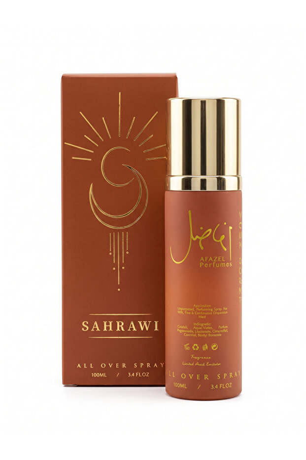 Sahrawi All Over Spray - Body and Clothes Mist 100ml (3.4 Fl. Oz)