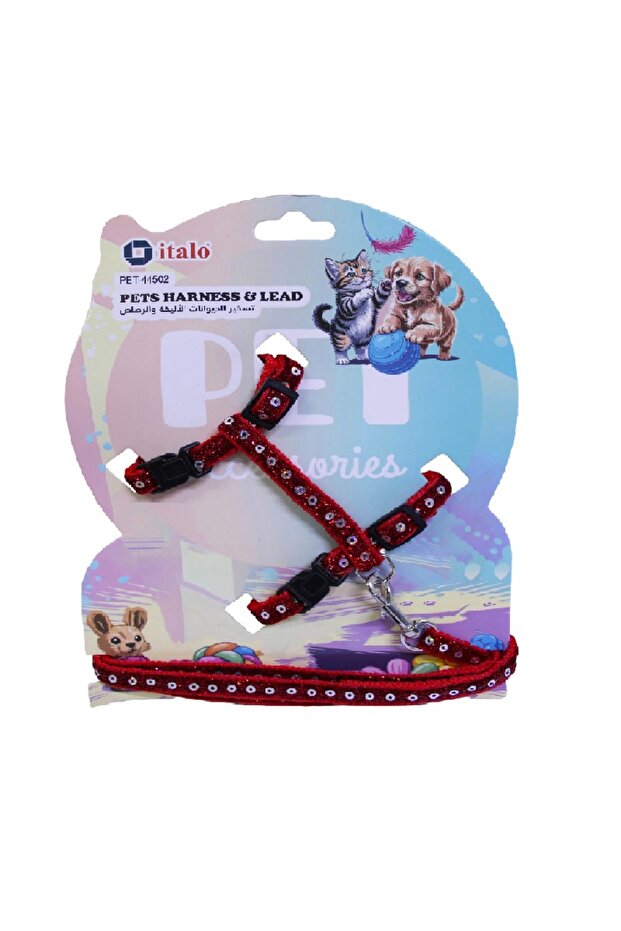 Pets Harness & Lead Glitter