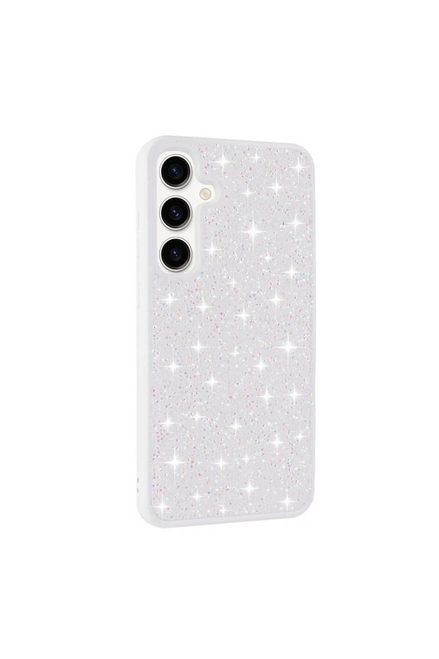 Galaxy S24 Case with Glittering Diamond Stones and Raised Camera Silicone Omsy