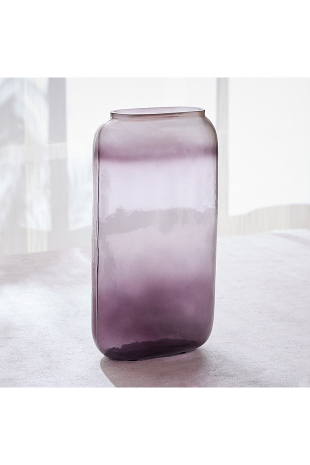 Nouf Midnight Glass Vase - 34 cm