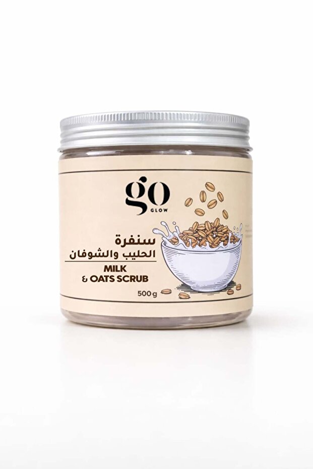 مقشر الجسم بالحليب والشوفان
