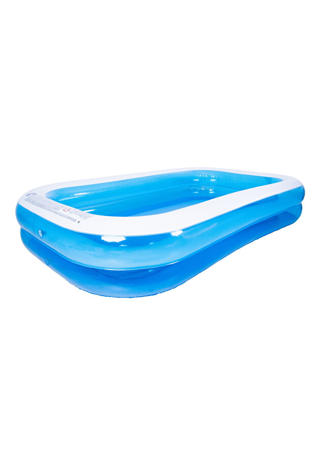 300cm Rectangular Inflatable Family Pool, Easy Setup, Blue