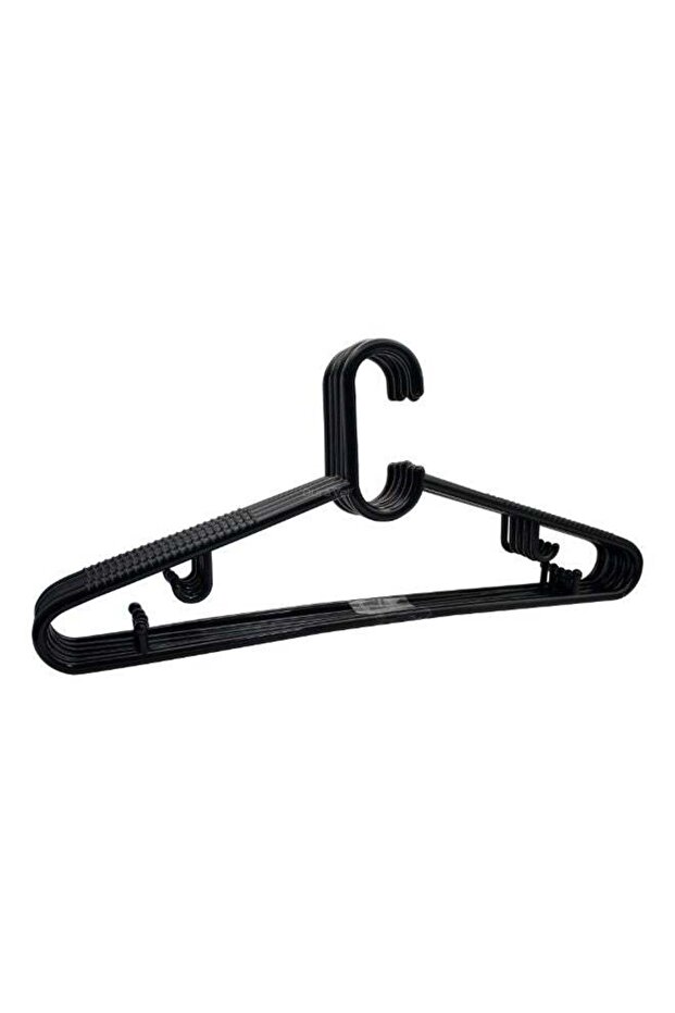 Plastic Hanger 5 Pcs Set, Non-Slip Clothes Hangers for Wardrobe, Closet Storage & Space-Saving Organization