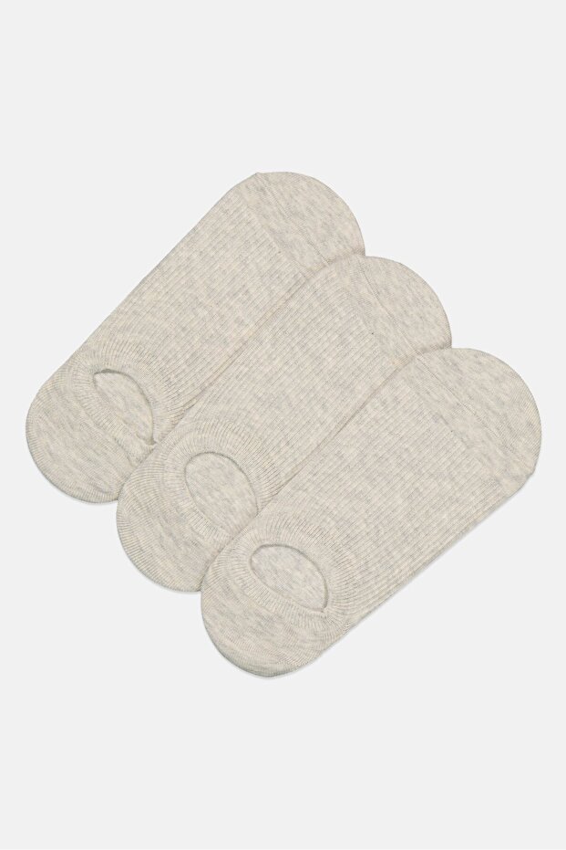 Kids Boy 3 Pairs Heather Crew Socks, Grey