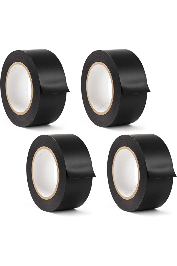 PVC Pipe Wrapping Tape, Black, Self-Fusing Adhesive, Waterproof, Heat Resistant, 2 Inch x 20 Yards (4 Rolls)