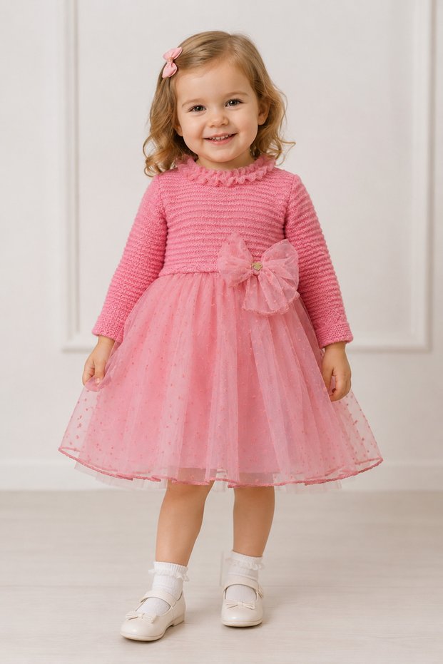Baby Girl Knitwear Dress 13410